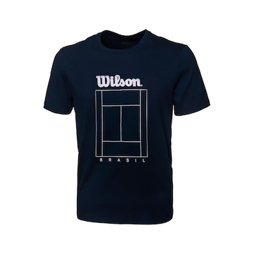 Camiseta Tennis Court Wilson Brasil - Masculina