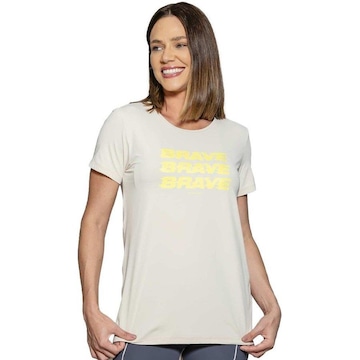 Camiseta Run More Brave - Feminina