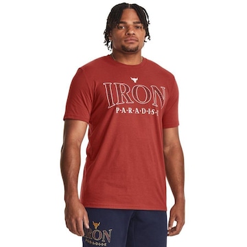 Camiseta de Treino Under Armour Project Rock Iron Paradise - Masculina