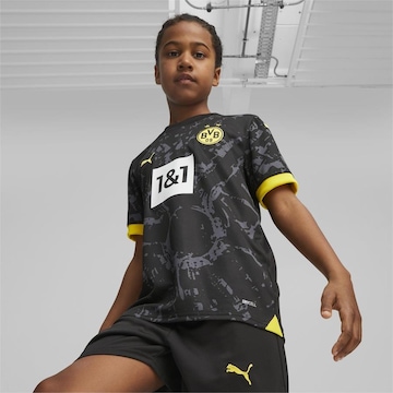 Camisa Borussia Dortmund 23/24 Away Puma - Infantil