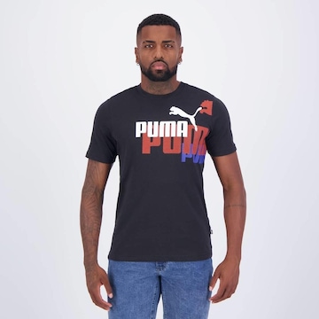 Camiseta Puma Ess+ Logo Power - Masculina