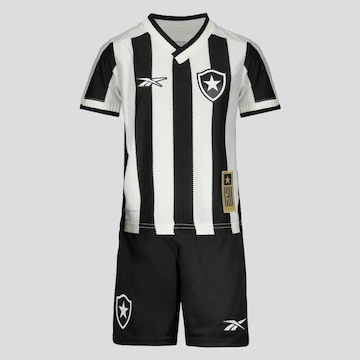 Kit Uniforme de Futebol do Botafogo I 2024 Reebok - Infantil