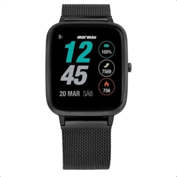 Relógio Smartchwatch Mormaii Life GPS Pulseira de Aço - Unissex