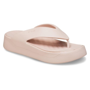 Chinelo Crocs Getaway Plataform Flip Quartz - Feminino