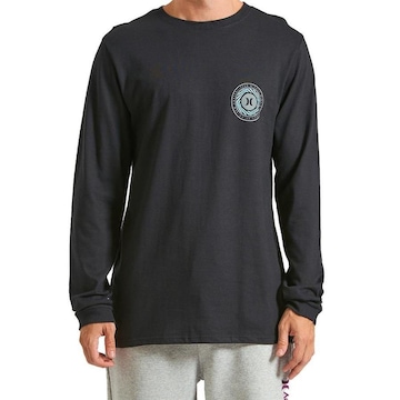 Camiseta Hurley Manga Longa Spiral  - Masculina