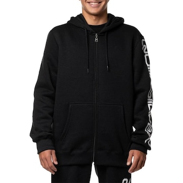 Blusão de Moletom com Capuz Quiksilver Aberto Omni Action 305G Wt24 - Masculino