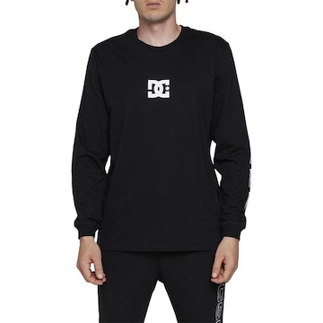 Camiseta Dc Shoes Manga Longa Minimal Stripe Wt24 - Masculina