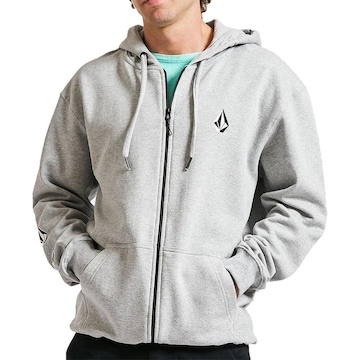 Blusão de Moletom com Capuz Volcom Aberto Iconic Wt23 - Masculino