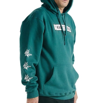 Blusão de Moletom Volcom Canguru Dual Stone - Masculino