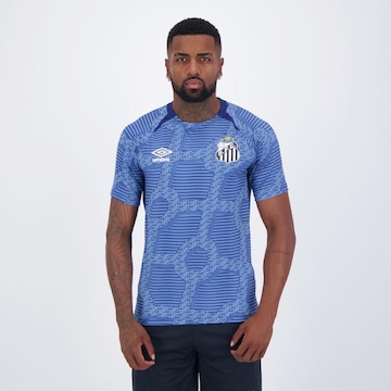 Camisa do Santos Aquecimento 2024 Umbro - Masculina