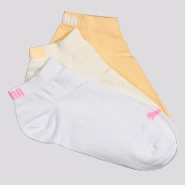 Kit Meias Sapatilha Puma com 3 Pares - Feminina