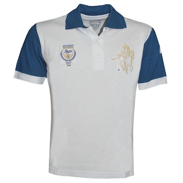 Pólo Defender Branca - Liga Retro - Masculino