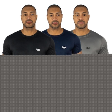 Camiseta Color Sports Dry Basic - 3 Unidades - Masculina