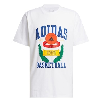 Camiseta adidas Estampada Basketball Crest - Masculina