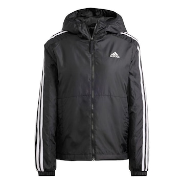 Jaqueta com Capuz adidas Insulated Essentials Três Listras - Feminina