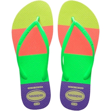 Chinelo Havaianas Slim Neon Glow - Feminino