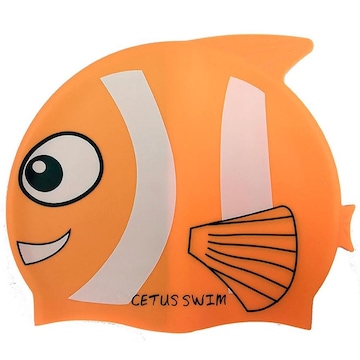 Touca de Silicone para Natação Cetus Peixe - Infantil