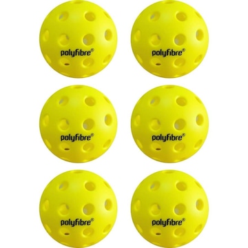 Bola Pickleball Polyfibre - 6 Unidades