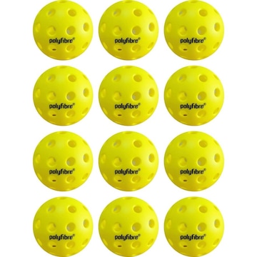 Bola Pickleball Polyfibre - 12 Unidades