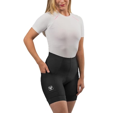 Bermuda Ciclismo Feminina Free Force Basic com 3 Bolsos