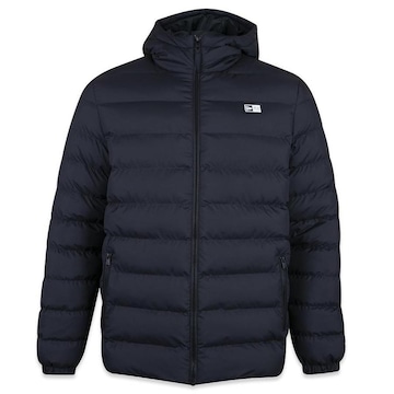 Jaqueta Puffer com Capuz New Era Logo Box - Masculina