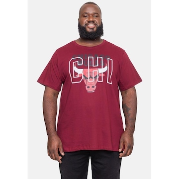 Camiseta NBA Plus Size City2City Chicago Bulls - Masculina