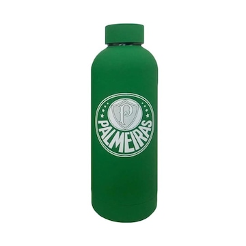 Garrafa Térmica Brasfoot Palmeiras Grip Emborrachado - 500ml