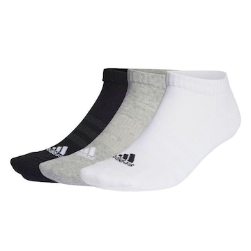 Kit de Meias Cano Baixo adidas com 3 Pares - Adulto