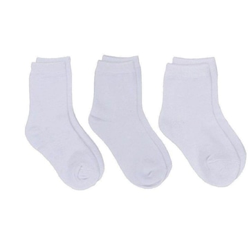 Kit de Meias Cano Curto Hoahi com 3 Pares - Infantil