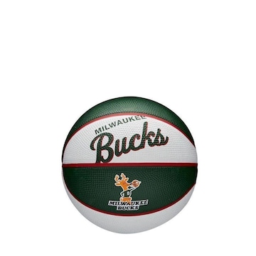 Mini Bola Basquete Wilson Nba Retro Bucks