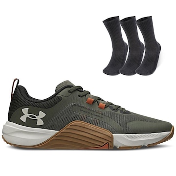 Tênis Under Armour Tribase Reps + 3 Pares de Meia Cano Alto - Unissex