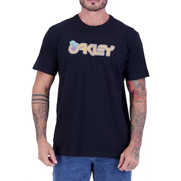 Camiseta Oakley Mushroom Logo Jet - Masculina