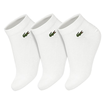 Kit Meias Lacoste Training Core Performance com 3 Pares - 39 a 42 - Adulto