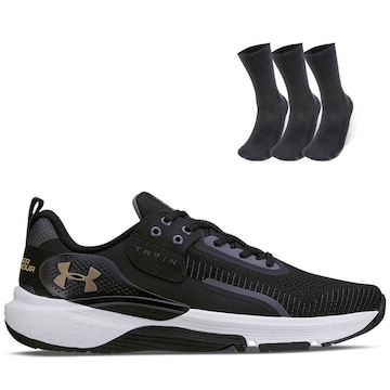 Kit 1 Tênis Tribase Lift E 1 Pct Com 3 Pares Meia Heatgear Cano Alto Under Armour - Unissex