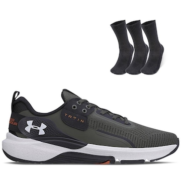 Kit 1 Tênis Tribase Lift E 1 Pct Com 3 Pares Meia Heatgear Cano Alto Under Armour - Unissex