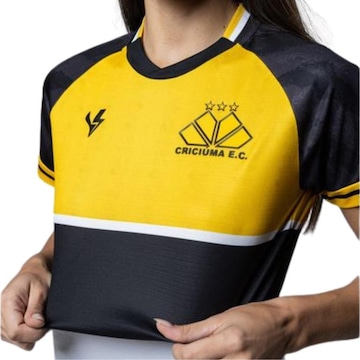 Camisa de Jogo 1 do Criciúma 2023 Tricolor Volt - Feminina