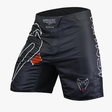 Bermuda Venum Fight Black Belt New Style Black - Masculina