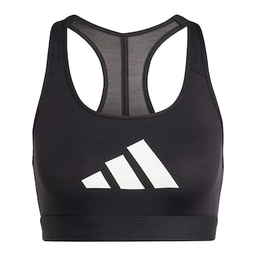 Top Fitness adidas Estampado Powerreact Big Logo - Feminino