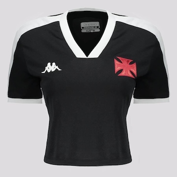 Blusa Cropped do Vasco Kappa Supporter Beau - Feminina