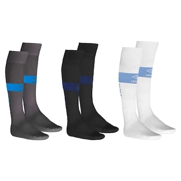 Kit de Meiões do Grêmio Umbro com 3 Pares - Adulto