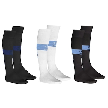 Kit de Meiões do Grêmio Umbro com 3 Pares - Adulto