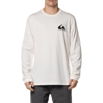 Camiseta Manga Longa Quiksilver Omni Logo - Masculina