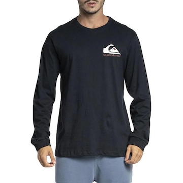 Camiseta Manga Longa Quiksilver Omni Logo - Masculina