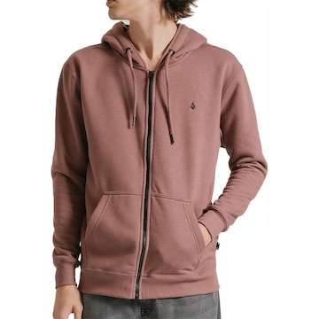 Jaqueta de Moletom com Capuz Volcom Aberto Single Stone - Masculina