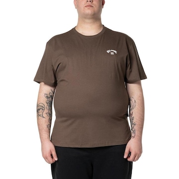 Camiseta Billabong Small Arch Emb. Plus Size - Masculina