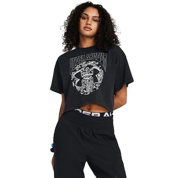 Blusa Cropped de Treino Under Armour Dusk To Dawn - Feminina