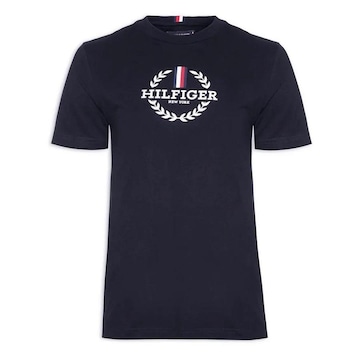 Camiseta Tommy Hilfiger Ab Global Stripe Wreath Tee - Masculina