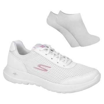 Kit Tênis Skechers Go Walk Joy - Feminino + Par de Meia