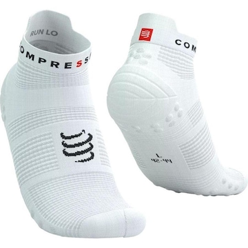 Meia Cano Curto Compressport Racing Socks V4 Run Lowcut - Unissex