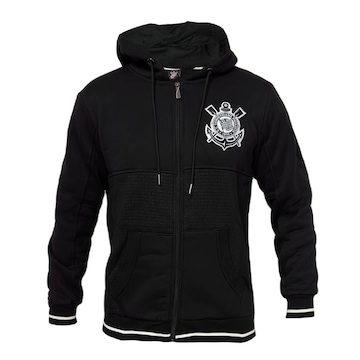 Jaqueta Corinthians Moletom Escudo Lotus - Masculino